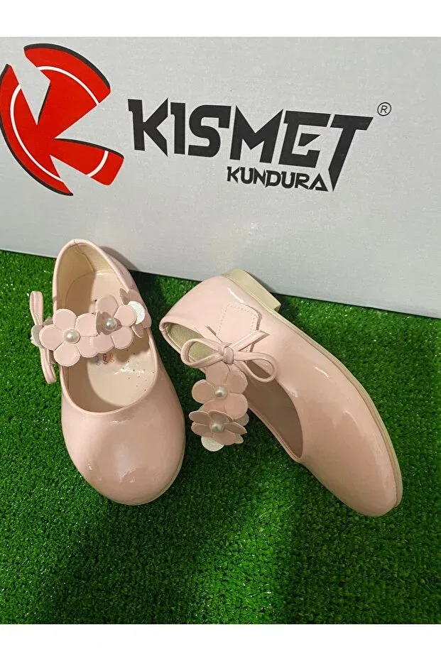 Детские балетки для девочек с бантом Kismet Kundura, Pink — фото 2