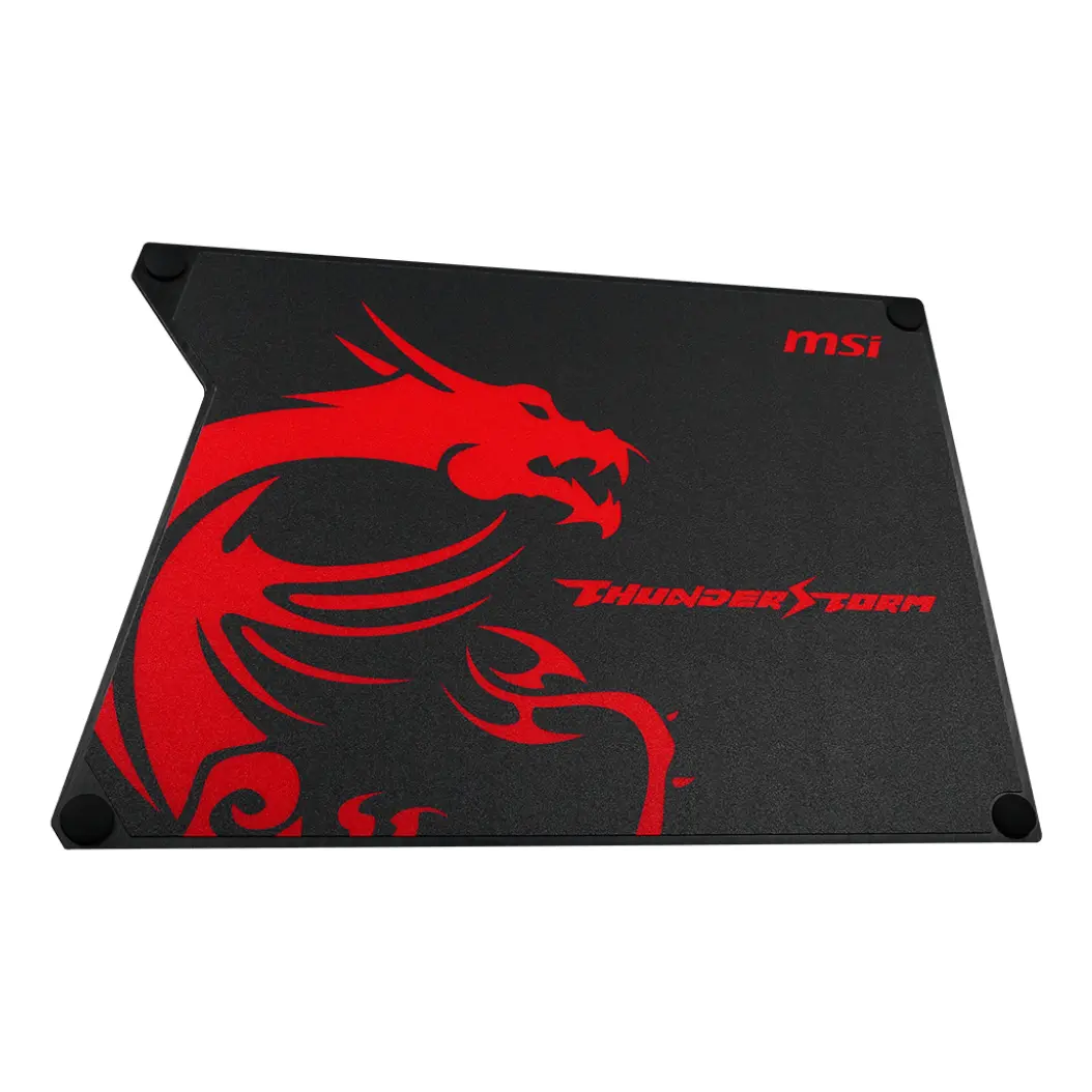 

Игровой коврик для мыши MSI ThunderStorm Aluminum, черный/красный