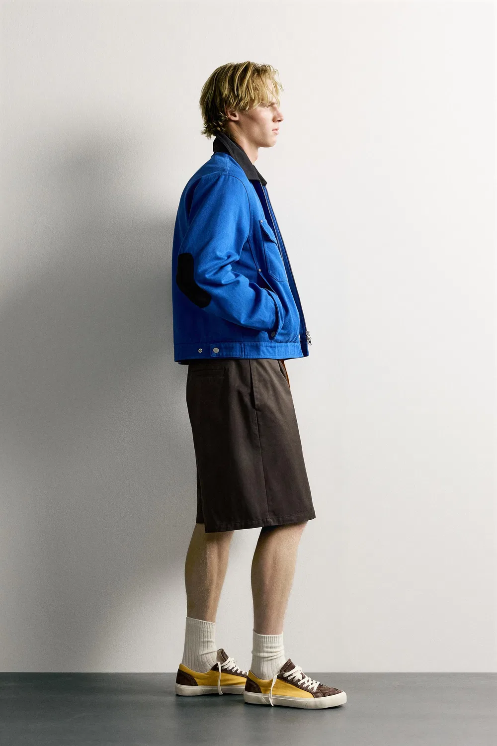Свободные плиссированные бермудские шорты ZARA, Brown — фото 4