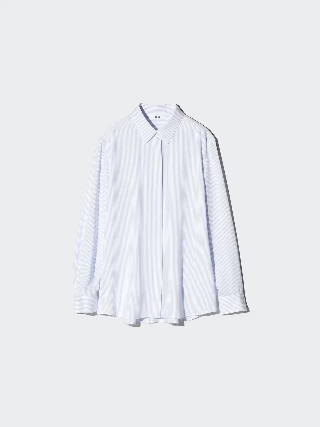 Блузка Uniqlo, полосатая, синий — фото 4