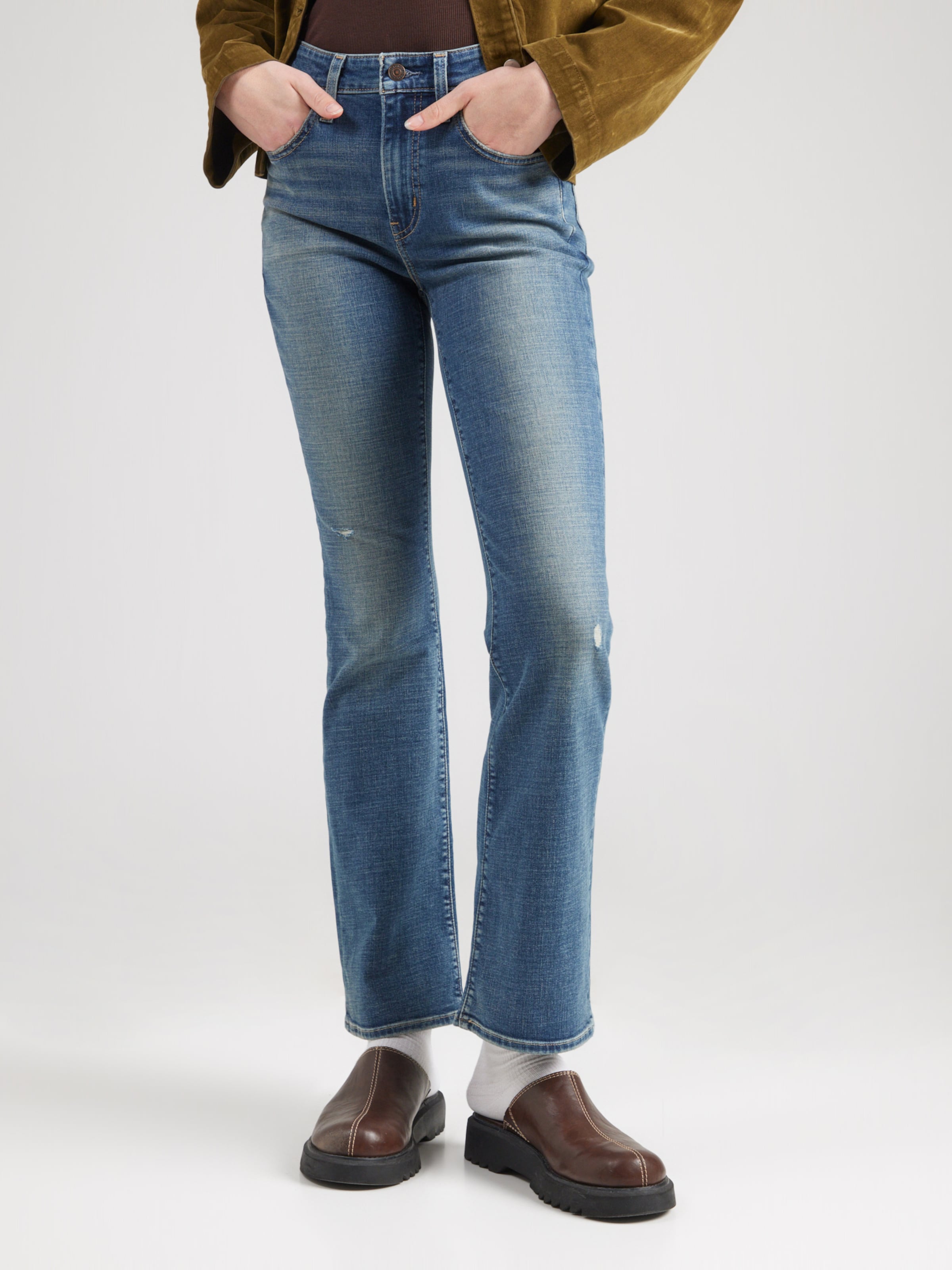 LEVI'S  Джинсы-клеш '725 High Rise Bootcut Jeans' в синем дениме — фото 3