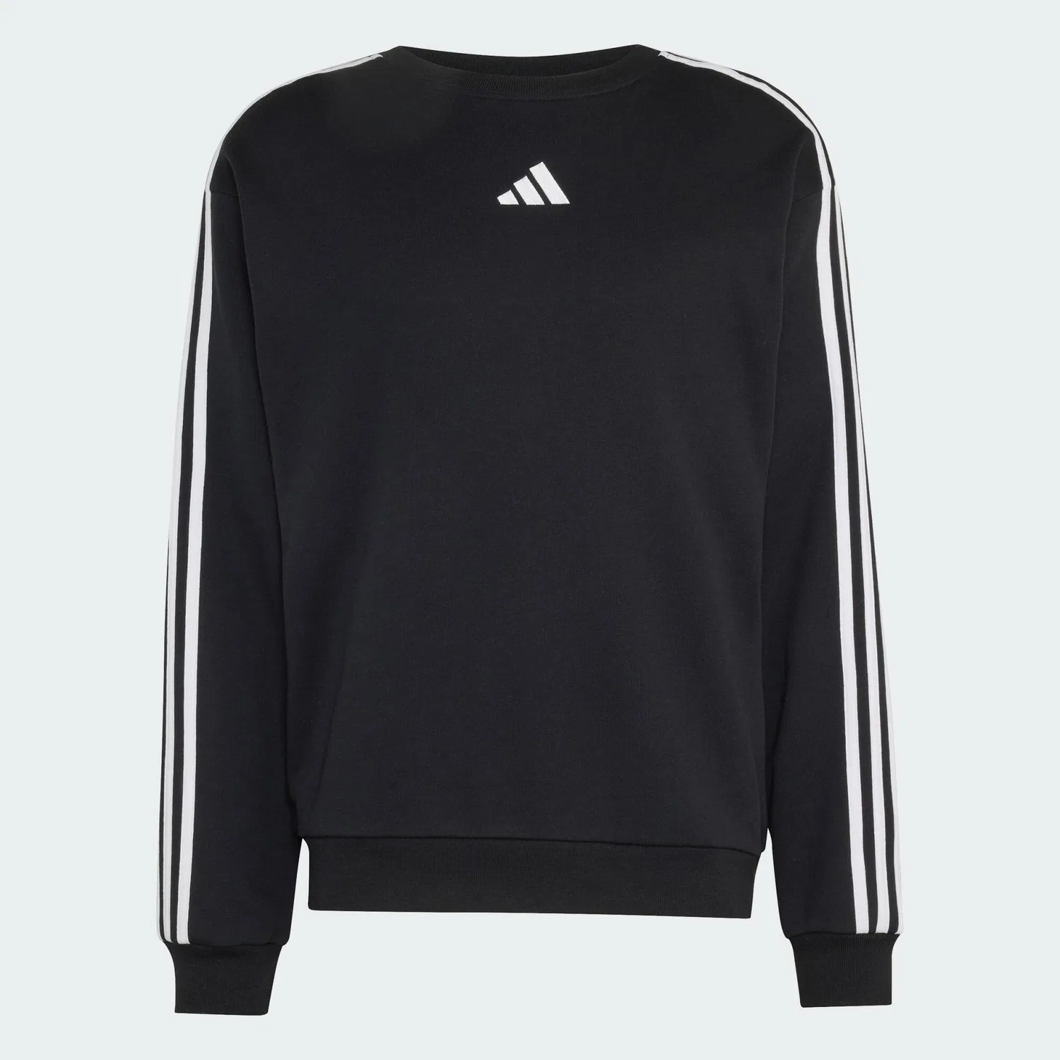 Мужской свитшот с длинным рукавом Essentials 3-Streifen French Terry Adidas, Schwarz Weiss