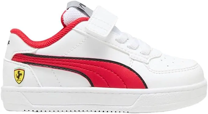 Детские кроссовки для мальчиков с принтом Scuderia Ferrari Caven 2.0 PUMA, White