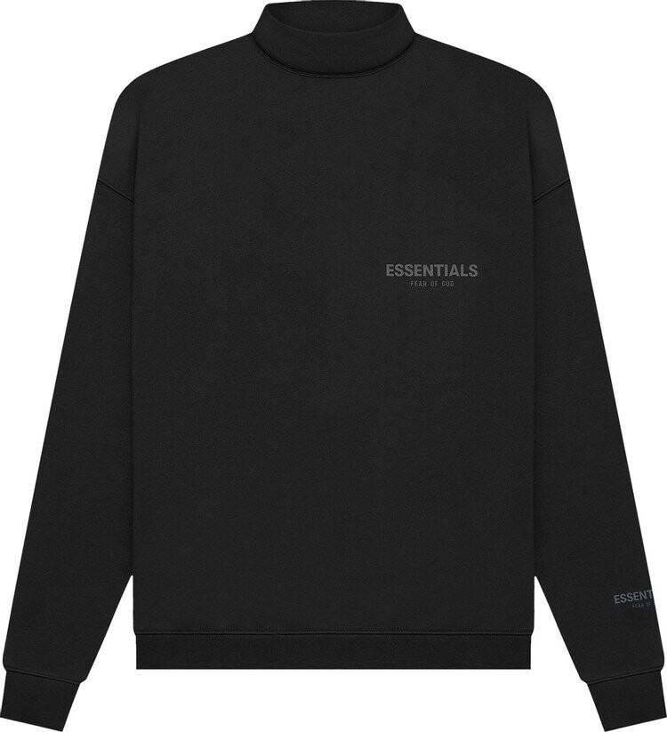 

Пуловер Fear of God Essentials Pullover Mockneck 'Stretch Limo', черный