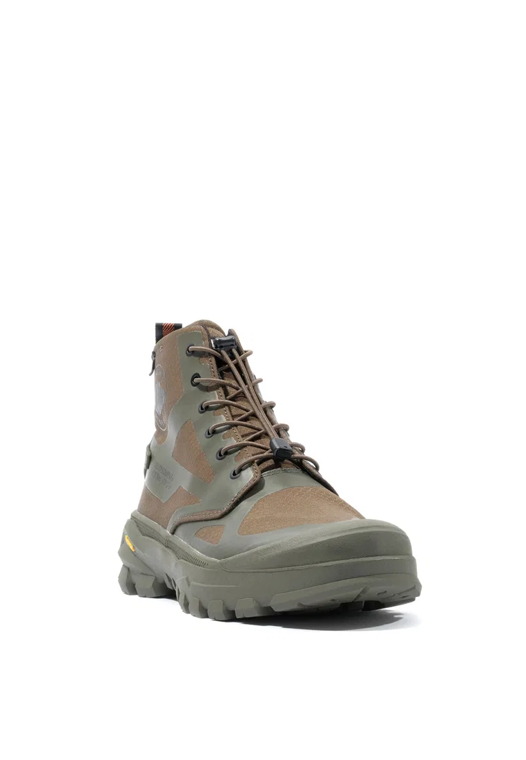 Кроссовки-ботинки высокие, водонепроницаемые, Pallarider Cuff, Unisex Palladium, зеленый — фото 2