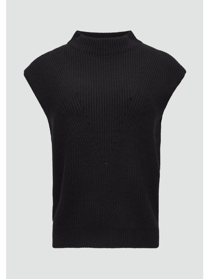 

s.Oliver Вязаный жилет-пуловер черного цвета (9999_black)