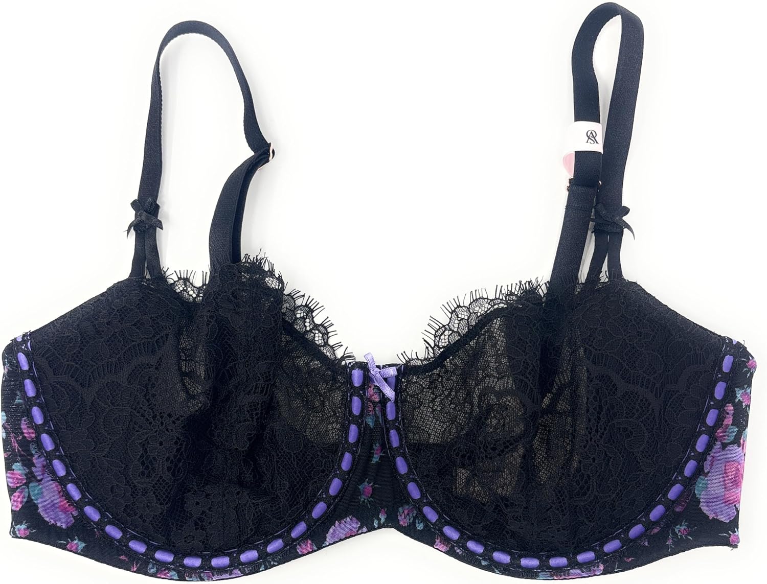

Бюстгальтер Victoria's Secret Dream Angels Push-Up без косточек, Black/ Multicolor
