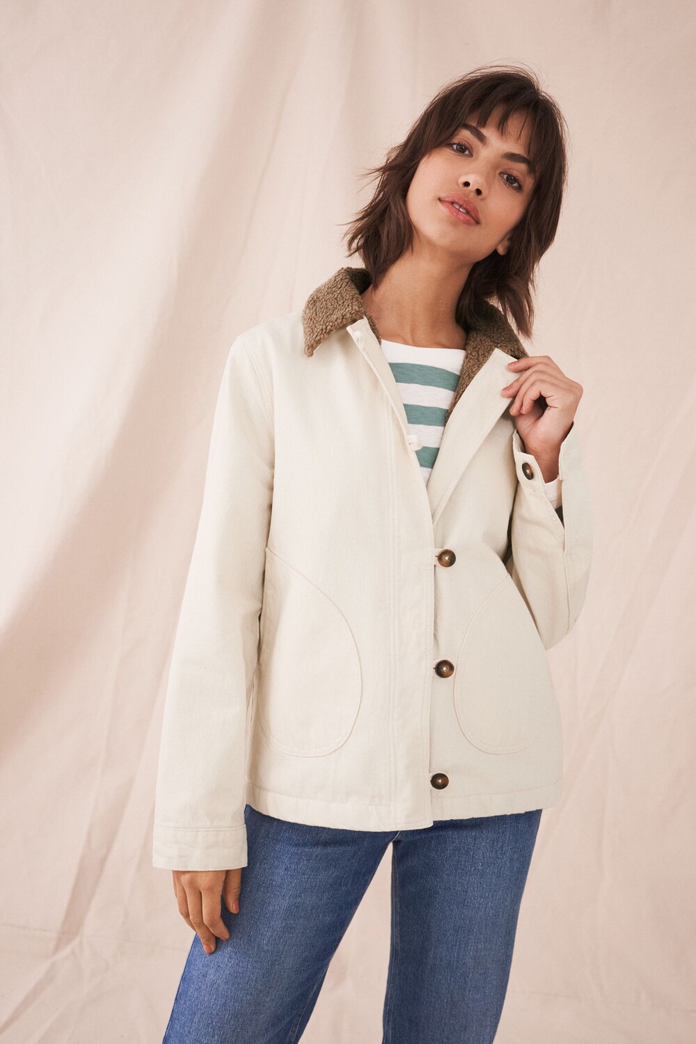 

Куртка Harlow из овчины White Stuff