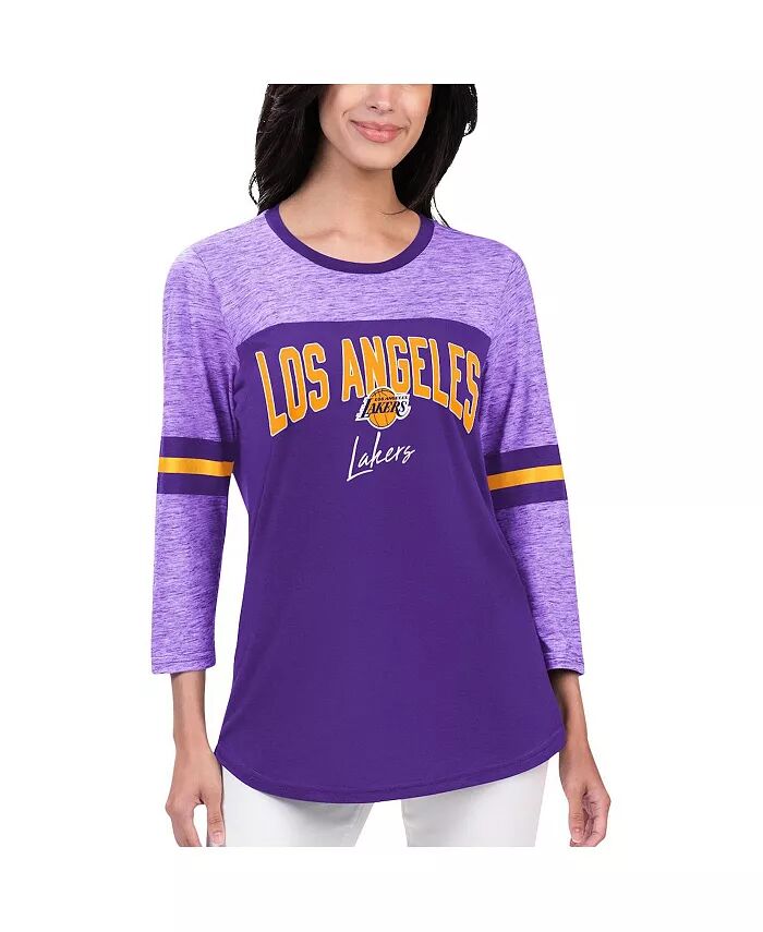 

Женская футболка Los Angeles Lakers Play the Game с рукавом 3/4 G-III 4Her by Carl Banks