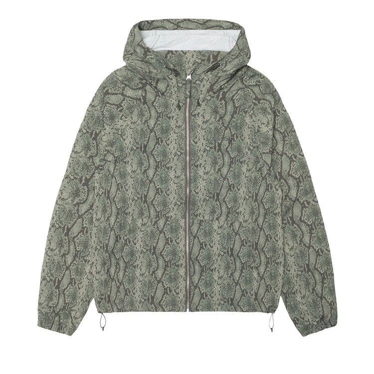 

Куртка Stussy Beach Shell Snake Print Nylon 'Olive'