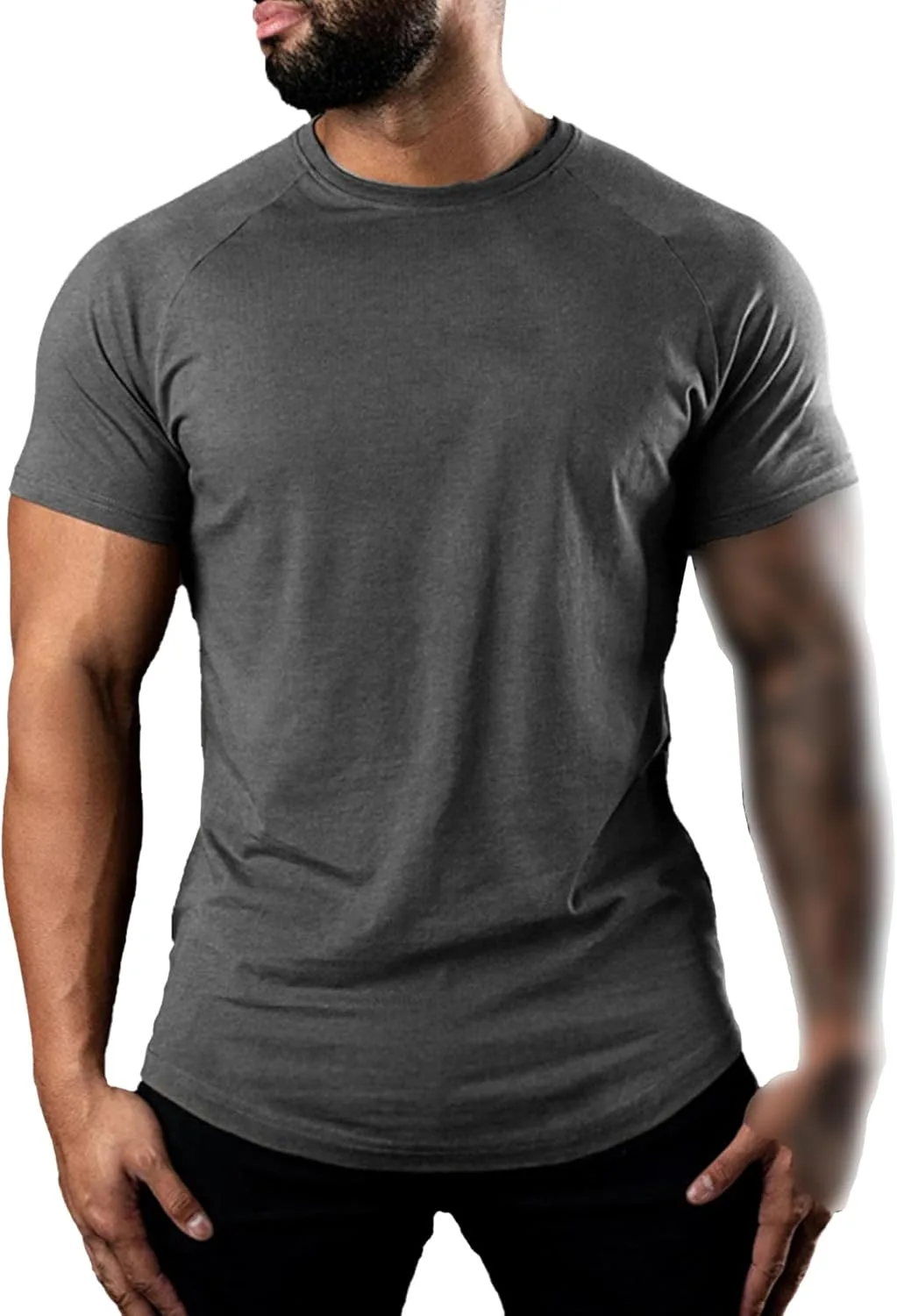 

Мужская футболка Round Neck Muscle для фитнеса SWJGLITTR