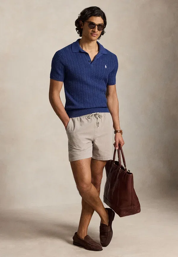 Шорты Polo Ralph Lauren 6 inch polo prepster corduroy short shorts, серый рассвет — фото 2