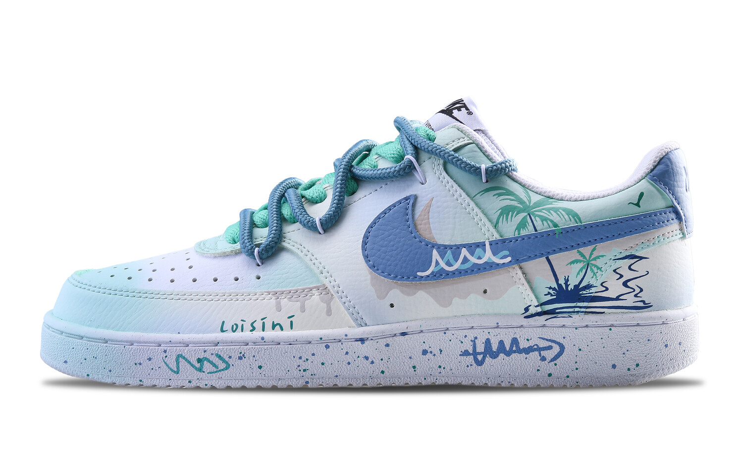 

Кроссовки для скейтбординга Nike Court Vision 1 унисекс, Light Cyan
