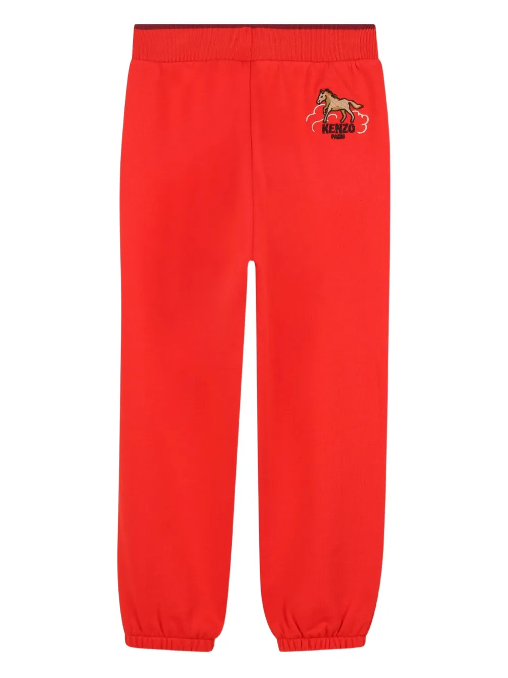 Джоггеры lunar new year с вышивкой Kenzo Kids, красный — фото 2