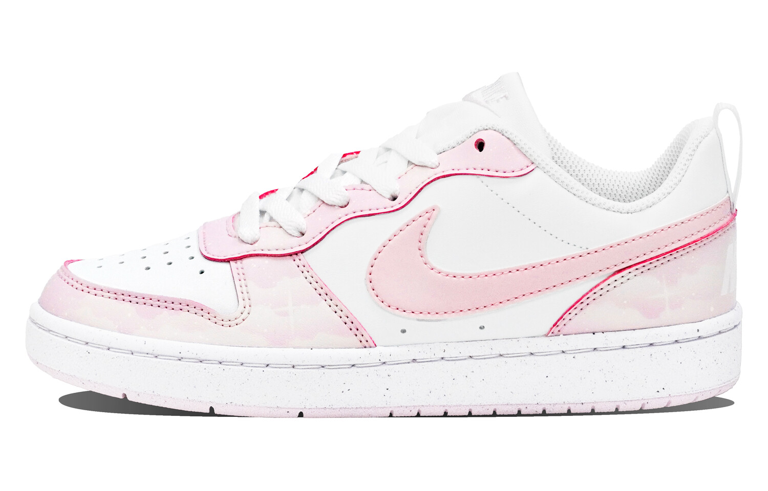 

Кроссовки Nike Court Borough Skateboard Shoes Women's Low-Top White, Розовый, Кроссовки Nike Court Borough Skateboard Shoes Women's Low-Top White