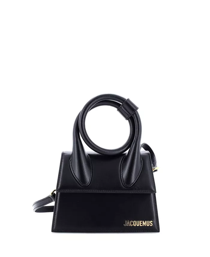 

Кожаная сумка Le Chiquito Noeud Pre-Owned Jacquemus, черный