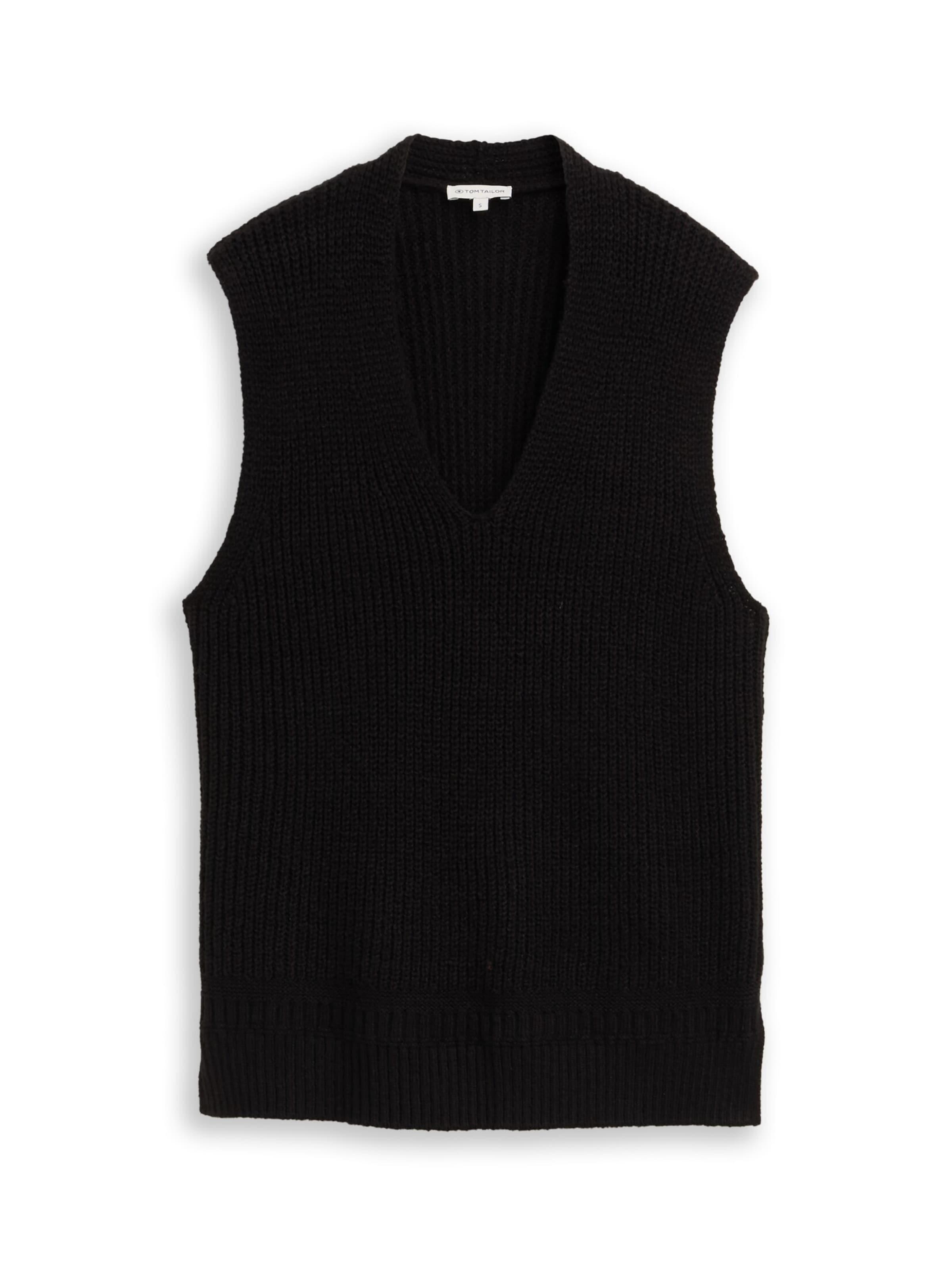

TOM TAILOR Жилет в черном цвете