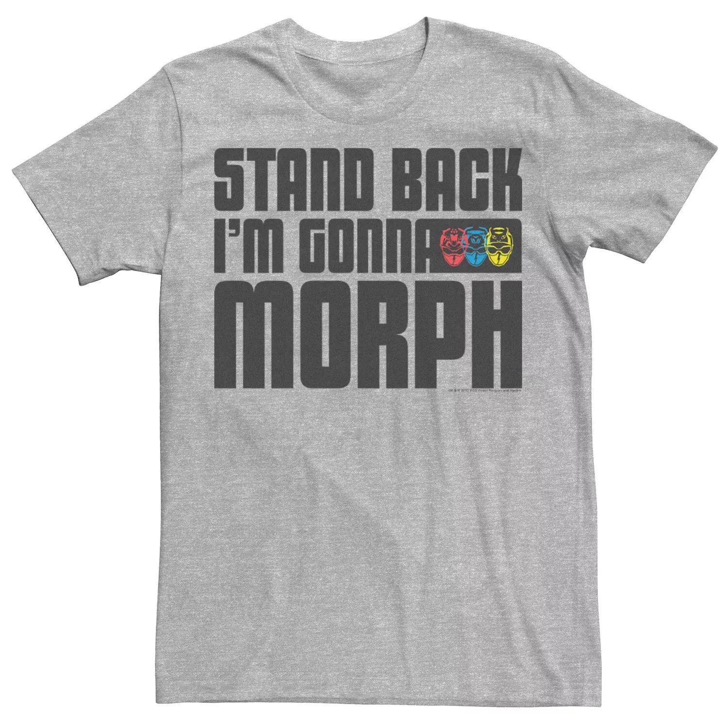 

Мужская футболка Power Rangers Stand Back I'm Gonna Morph Licensed Character