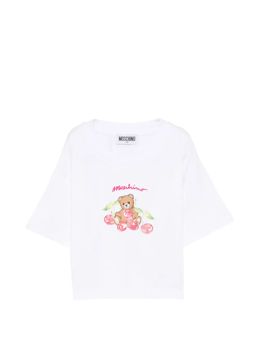 

Футболка с принтом Moschino Kids, белый