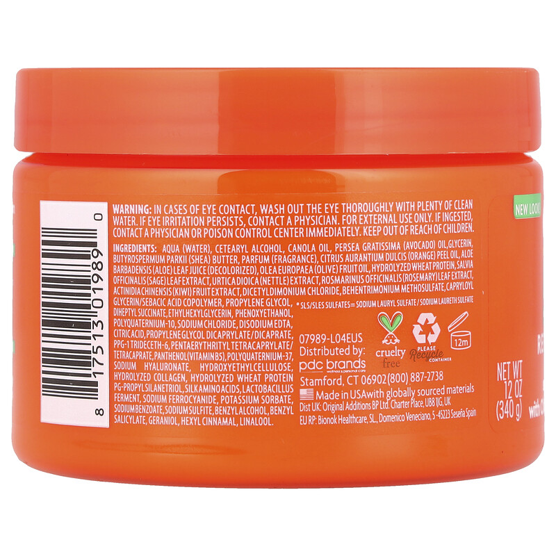 Cantu, Avocado Hydrating, восстанавливающий несмываемый крем, 340 г (12 унций) — фото 2