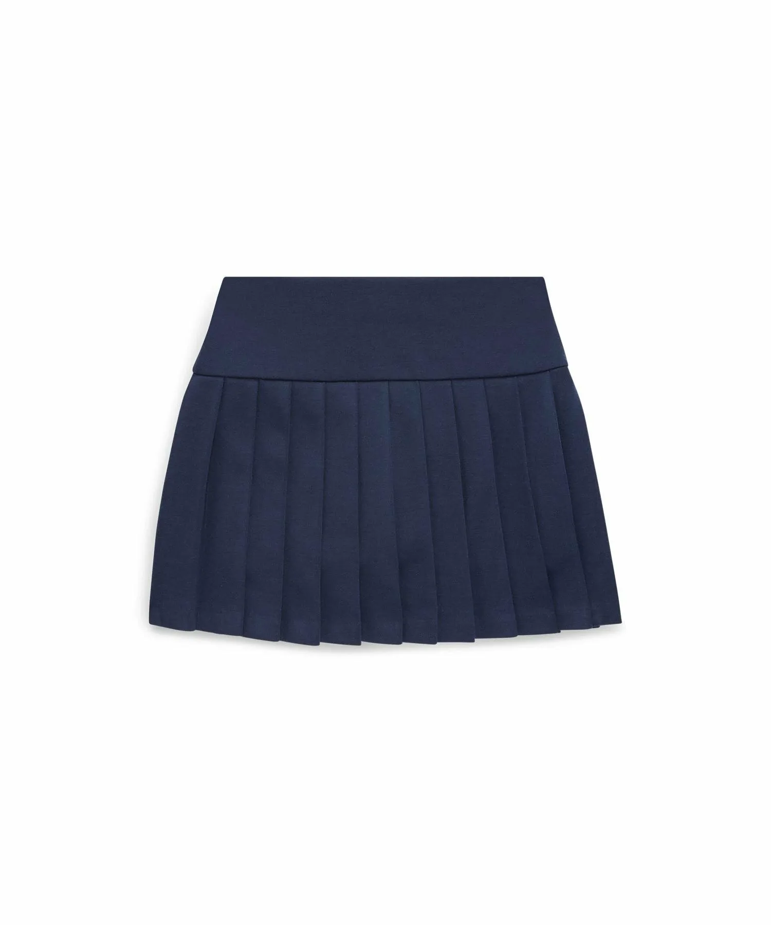 (Девочки 7-16 лет) Плиссированная юбка-шорты из ткани понте Polo Ralph Lauren, 410 Navy — фото 2