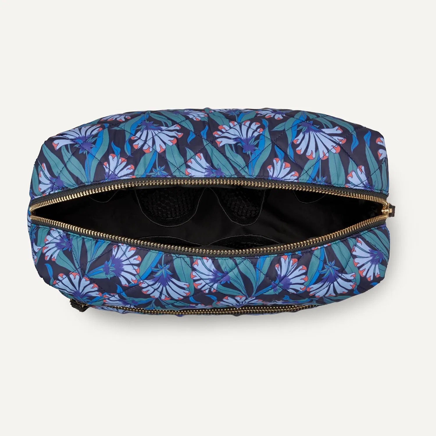 Стеганая дорожная косметичка «Aewm27055» от Amazon Essentials Amazon Essentials, Blue Floral — фото 3