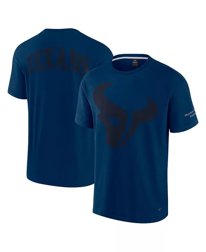 

Мужская и женская футболка Navy Houston Texans Elements Iconic Fanatics