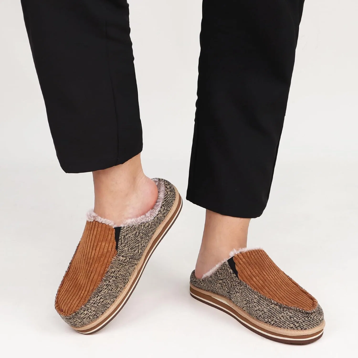 Тапочки с поддержкой стопы ONCAI, Corduroy Khaki — фото 2