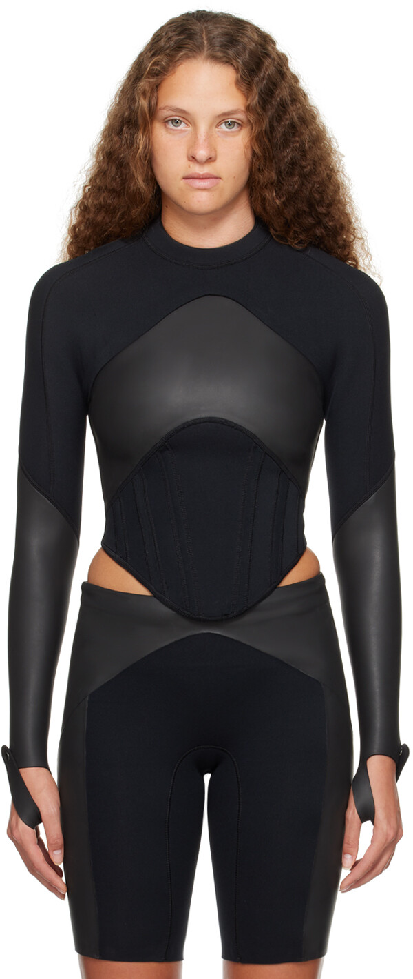 

Эксклюзивная черно-серая футболка с длинным рукавом Haydenshapes от SSENSE Dion Lee, Черный, Эксклюзивная черно-серая футболка с длинным рукавом Haydenshapes от SSENSE Dion Lee