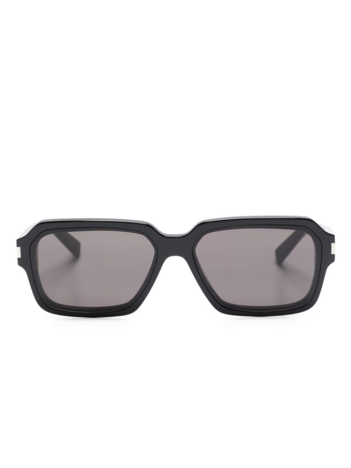 

Saint Laurent Eyewear солнцезащитные очки с тисненым логотипом, черный