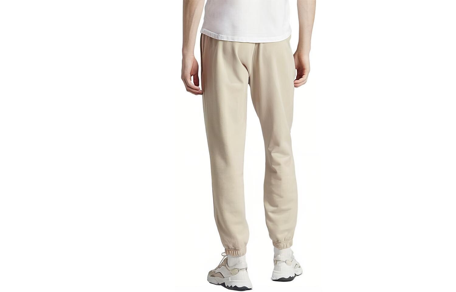 Трикотажные спортивные штаны мужские бежевые Adidas Originals, цвет Apricot — фото 2