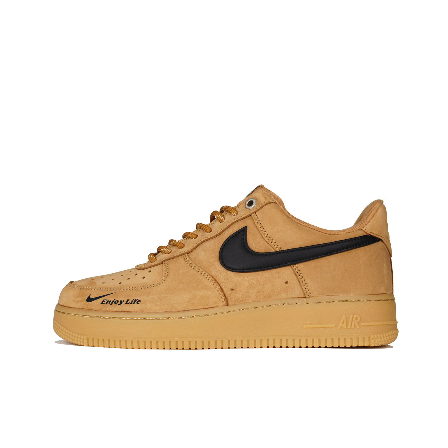 Кастомизированные кроссовки Nike Air Force 1 Unisex, коричневый