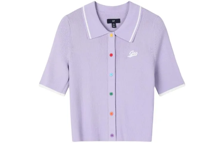 Кардиган женский с лацканами GAP, светло-фиолетовый
