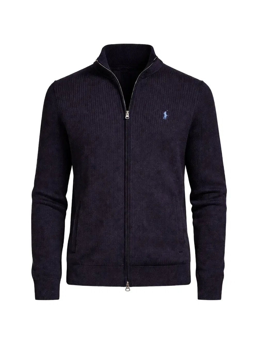Кардиган в рубчик на молнии Polo Ralph Lauren, синий