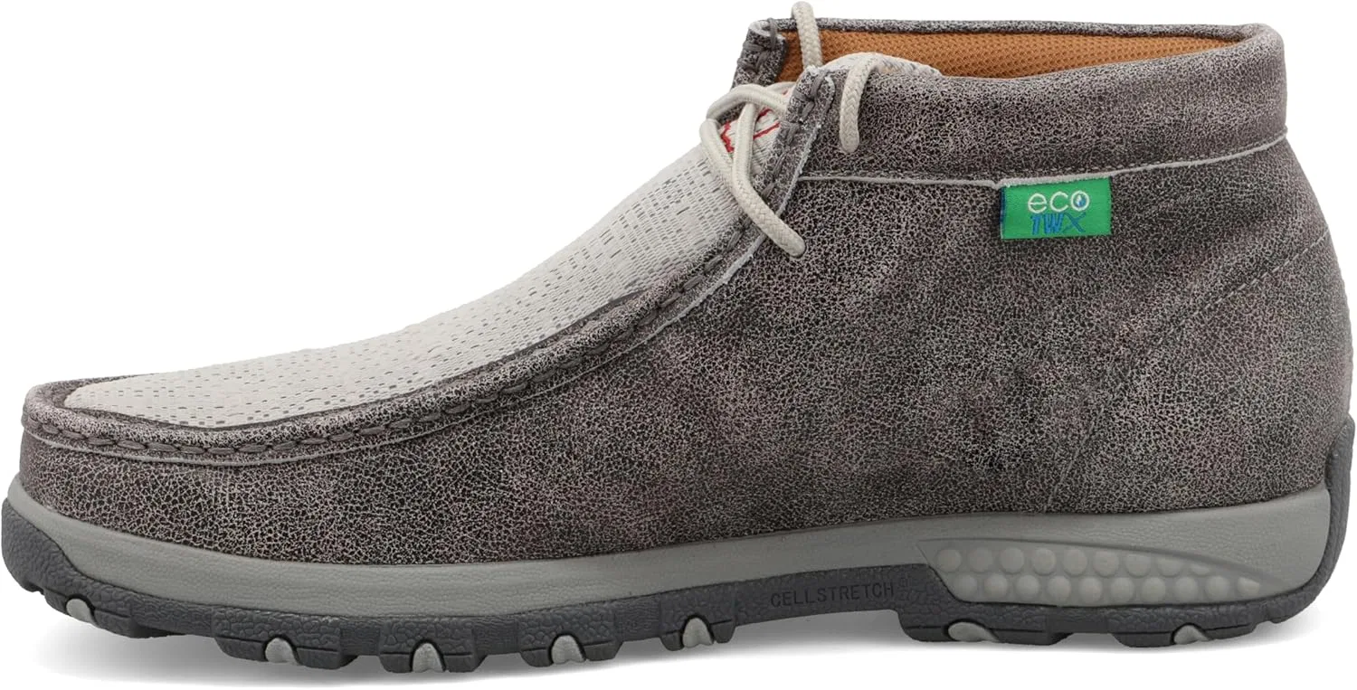 Мужские мокасины-чукка Twisted X на шнуровке с технологией CellStretch, Grey And Light Grey — фото 2