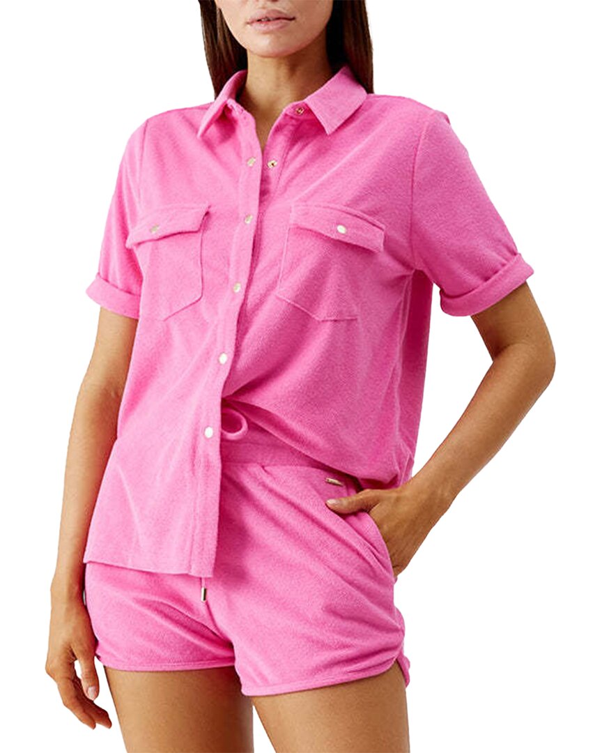 

Рубашка Мелиссы Одабаш Тори Melissa Odabash, розовый