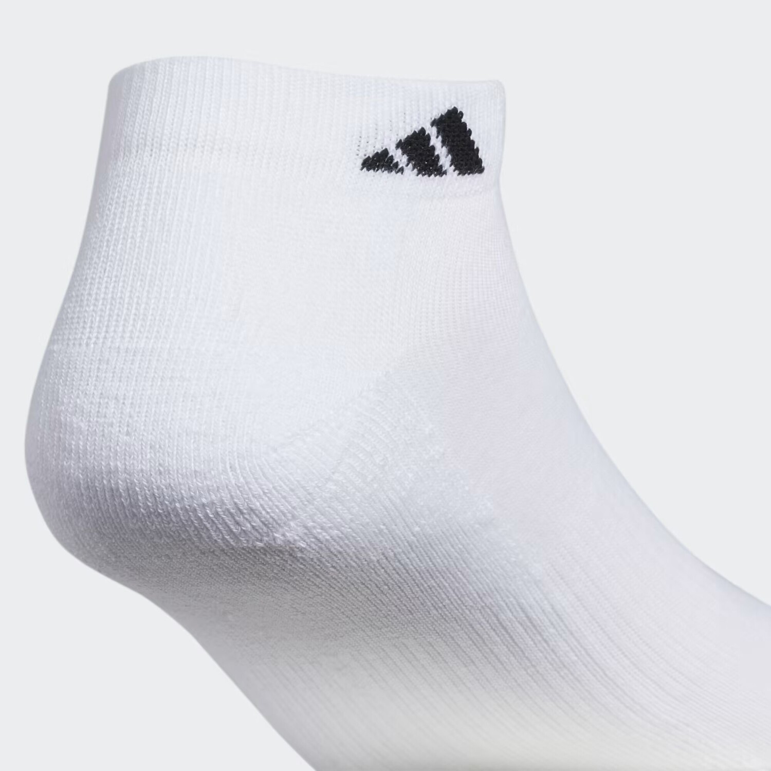 Спортивные низкие носки с мягкой подкладкой, 6 пар Adidas, White/Black — фото 4