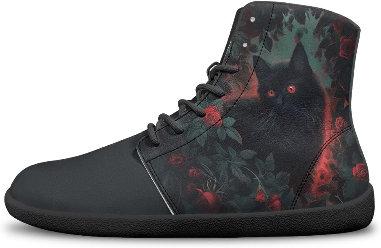 

Кроссовки JoyLamoria унисекс с высокой посадкой, в стиле мандалы, кожаные, на шнуровке, удобные повседневные модные кроссовки, черный