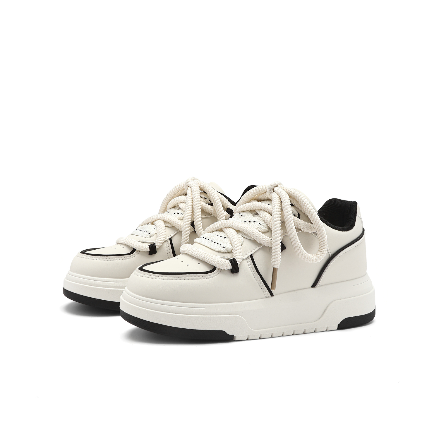 

TALKING TOM Низкие скейтерские кроссовки с увеличенной высотой покрытия унисекс белые, цвет White