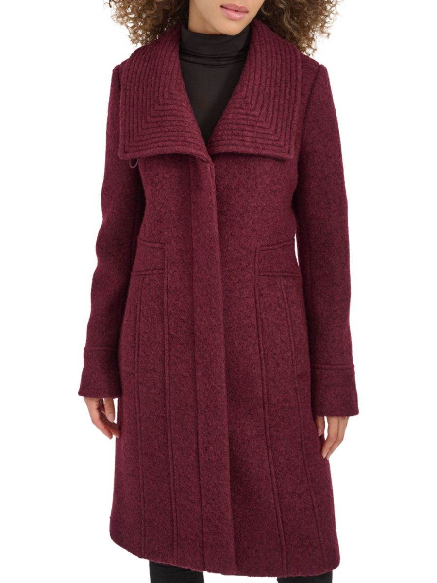 

Пальто из шерстяной смеси с воротником-стойкой Kenneth Cole, бордовый, Красный, Пальто из шерстяной смеси с воротником-стойкой Kenneth Cole, бордовый