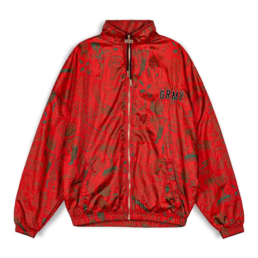 

Толстовка Grimey The Toughest Satin Full Zip, красный