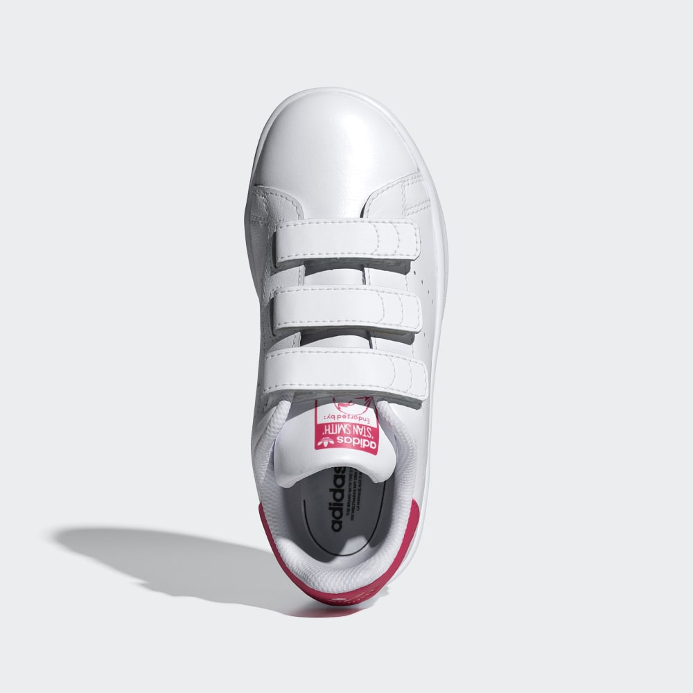 Кроссовки Adidas Stan Smith Comfort Closure Shoes Kids, цвет Cloud White/Cloud White/Bold Pink — фото 2