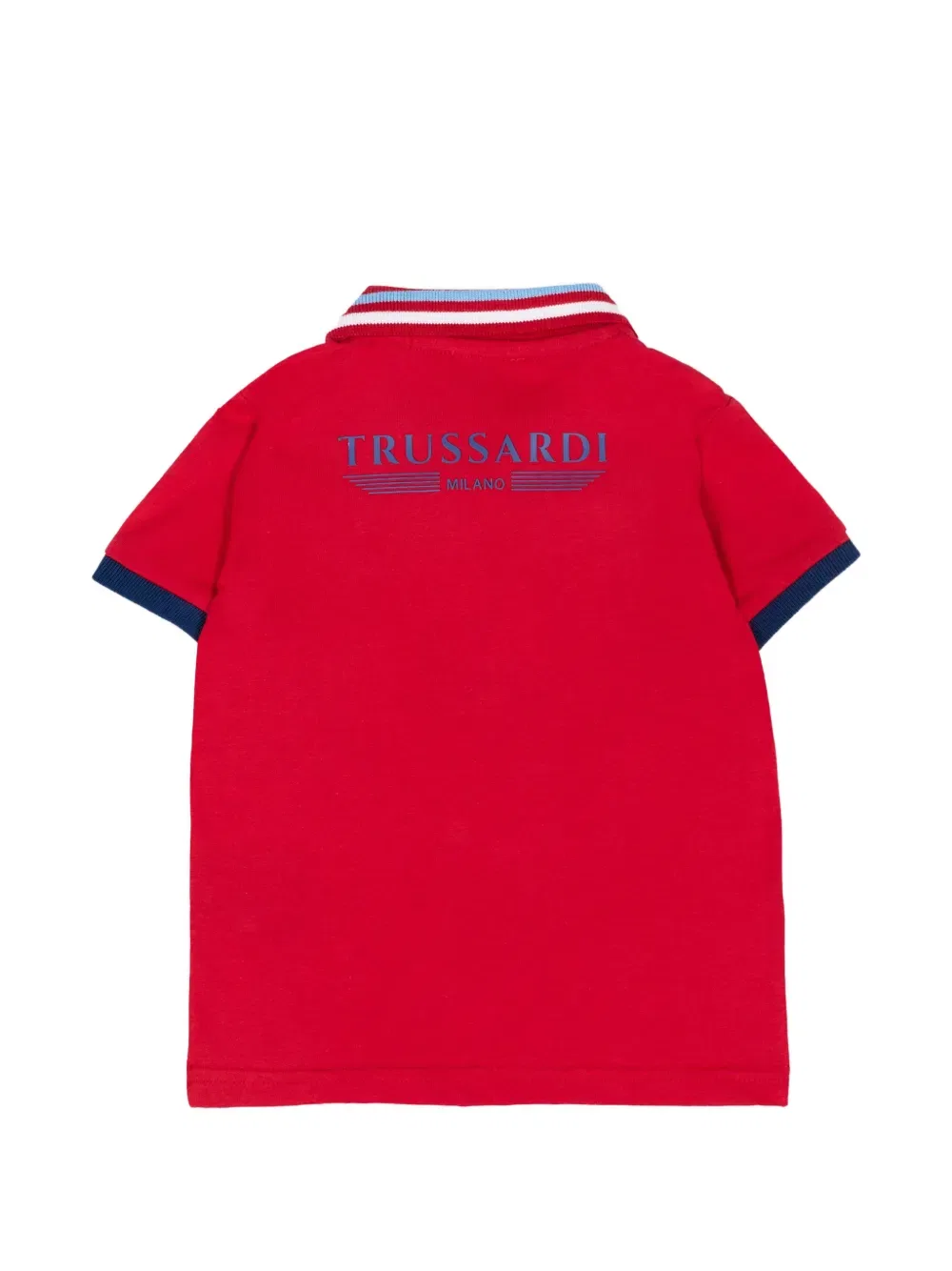 Рубашка-поло с коротким рукавом Trussardi Junior, красный — фото 2