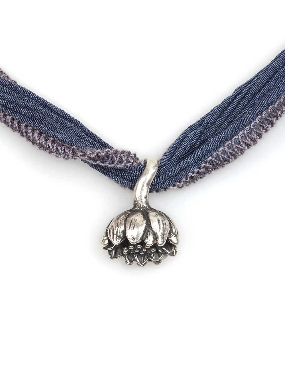 

Подвеска на синей ленте 'Lotus' Catherine Michiels, металлик