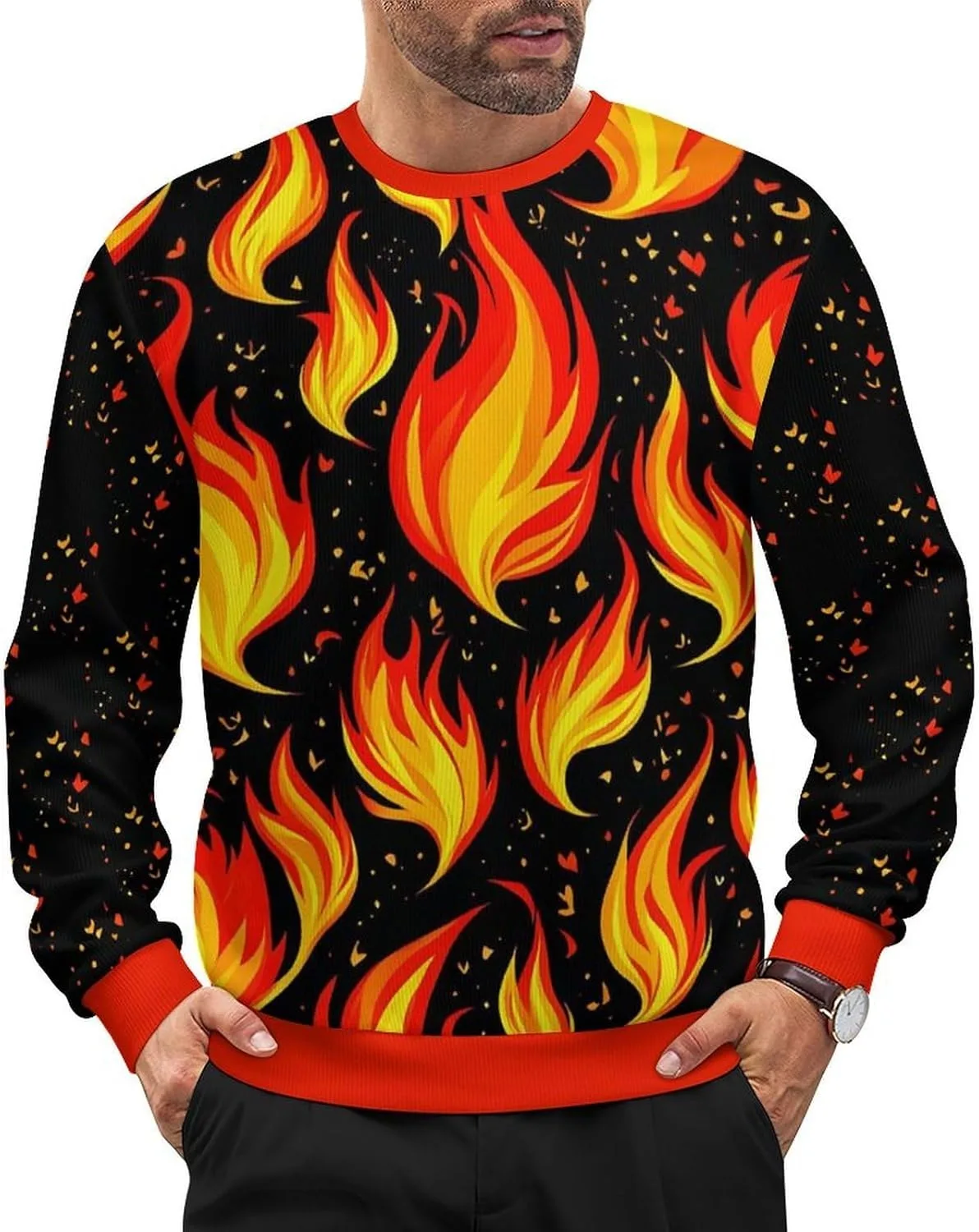 

Свитер мужской с круглым вырезом Abstract Seamless Pattern Design HLSDFRES