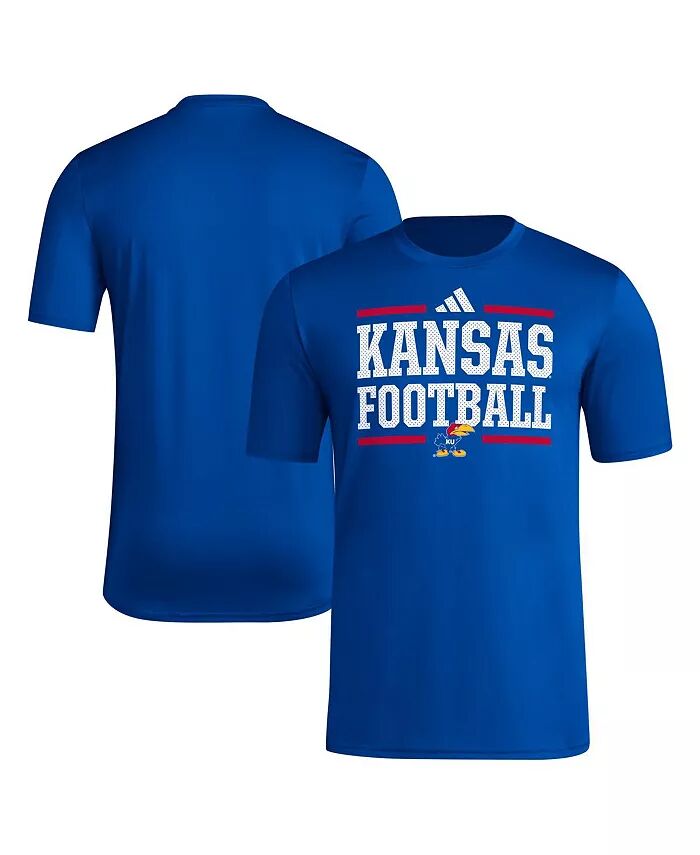 

Мужская футболка Royal Kansas Jayhawks Locker Football Pre-Game AEROREADY adidas