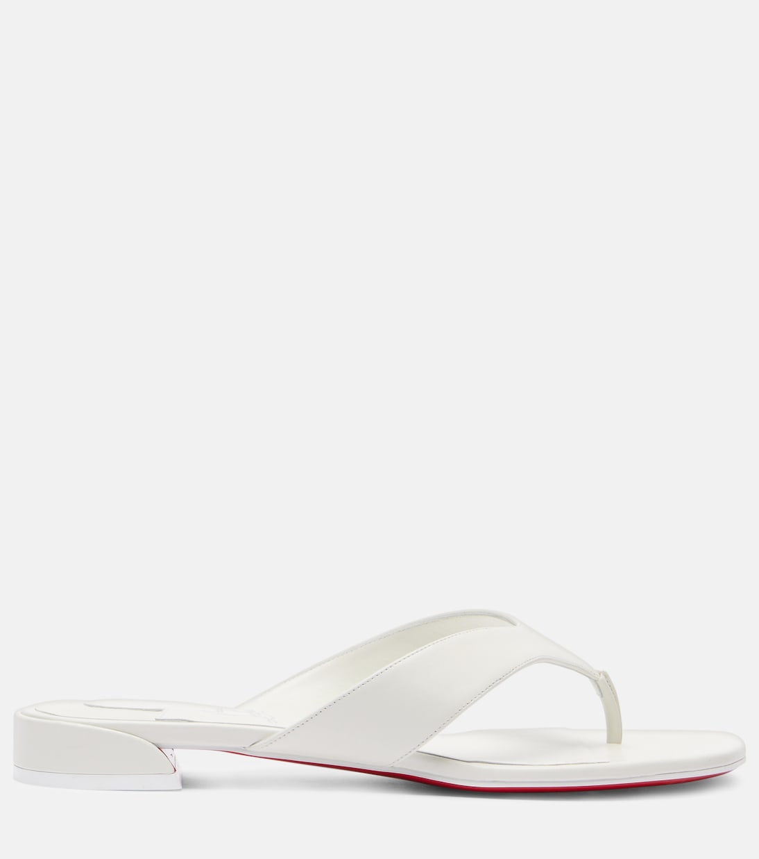 Сладкие Джанетонга кожаные сандалии-танкетки Christian Louboutin, Bianco/Lin Bianco — фото 4