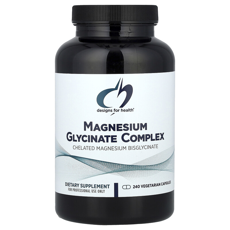 

Designs For Health, Magnesium Glycinate Complex, 300 mg , 240 Vegetarian Capsules (150 mg per Capsule)
