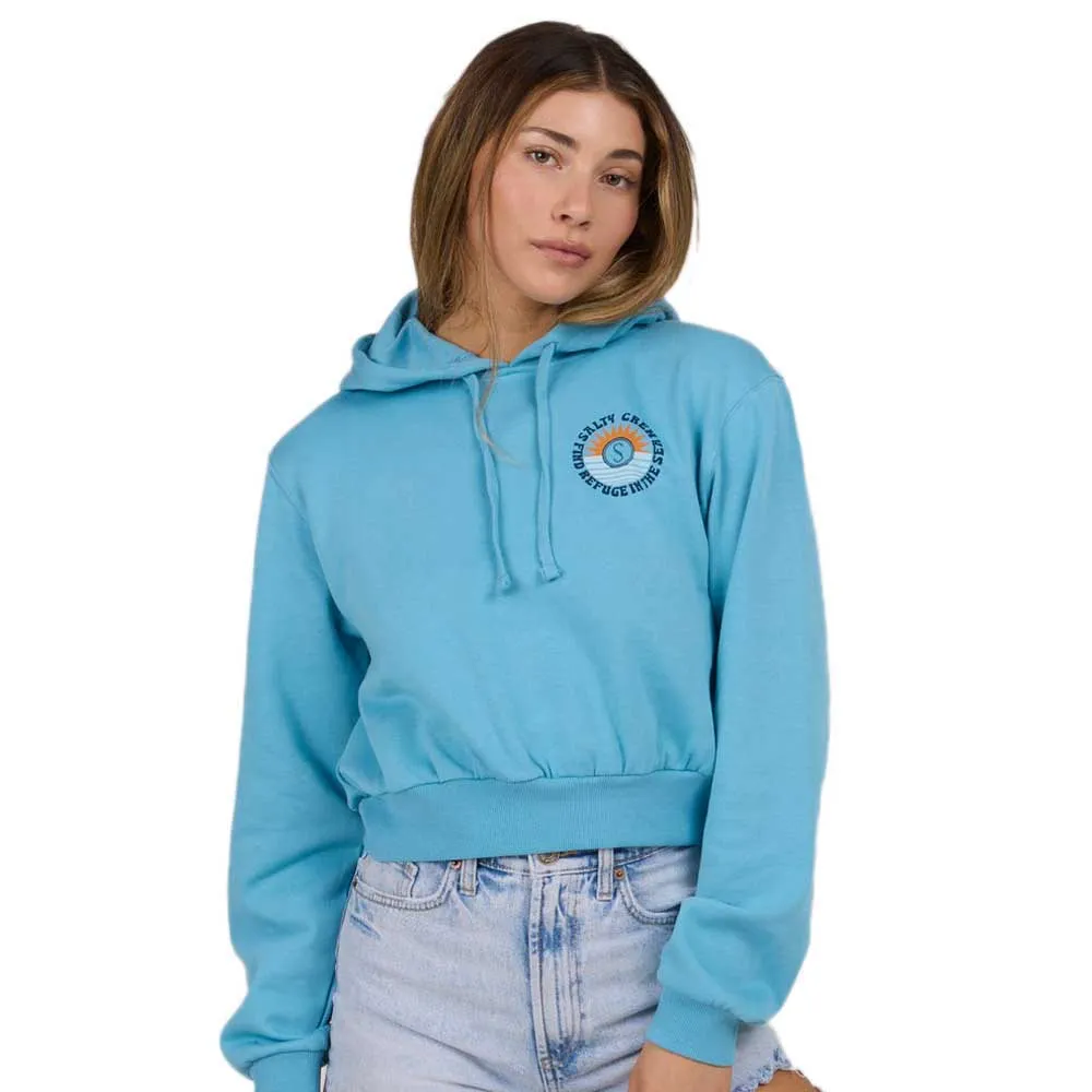 

Худи Salty Crew Daybreak crop, синий