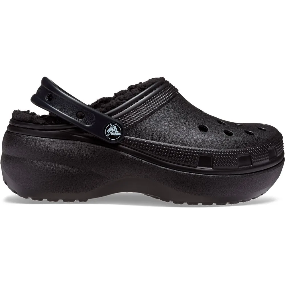 Сабо Crocs Classic Platform Lined, черный — фото 3